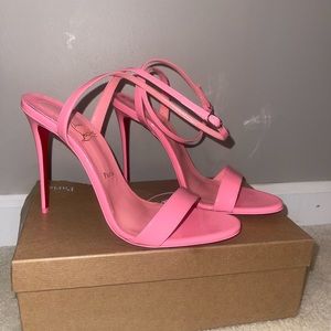 Pink Louboutin Sandal Pumps